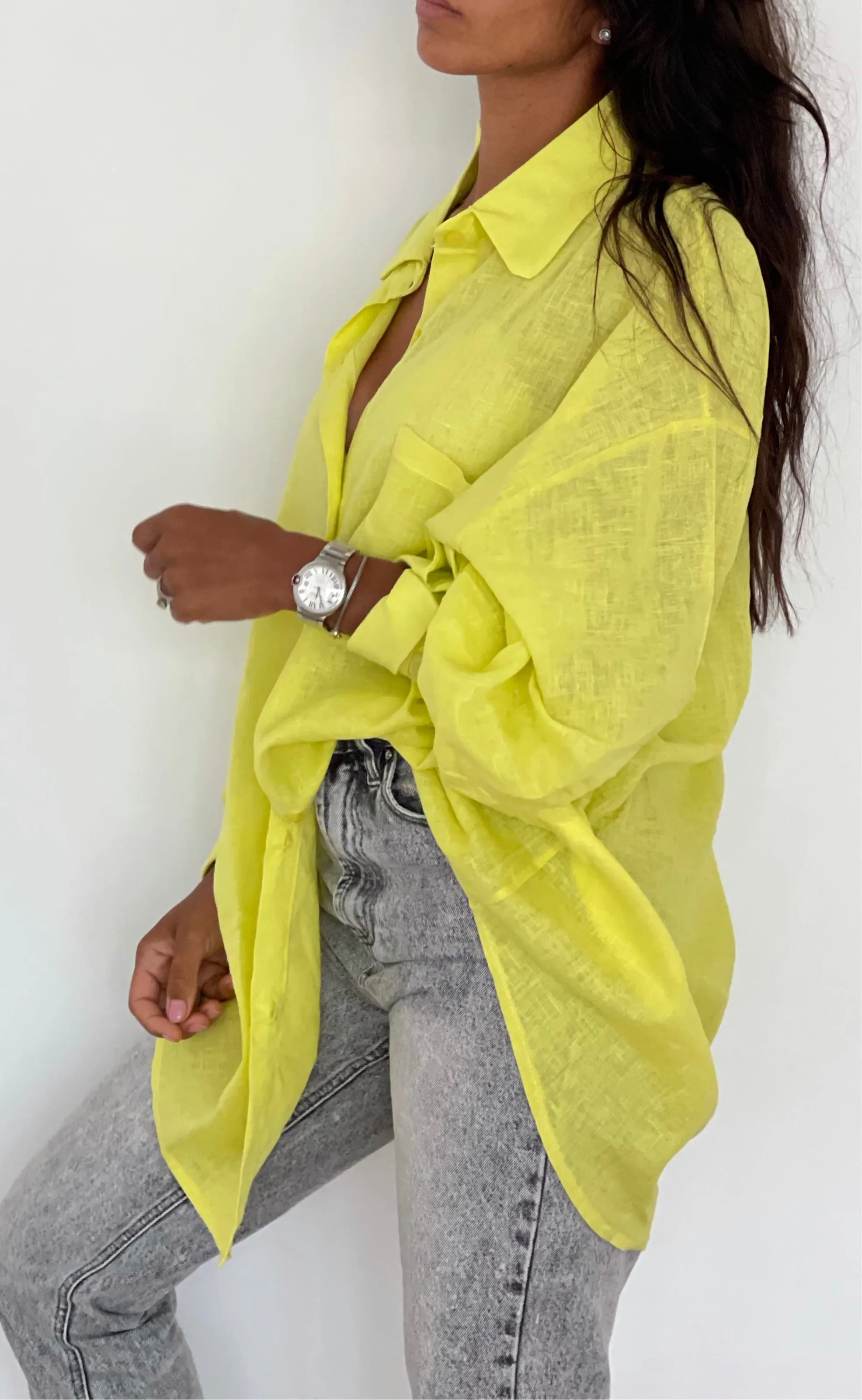 Chemise en Lin oversize Femme | Kata Paris