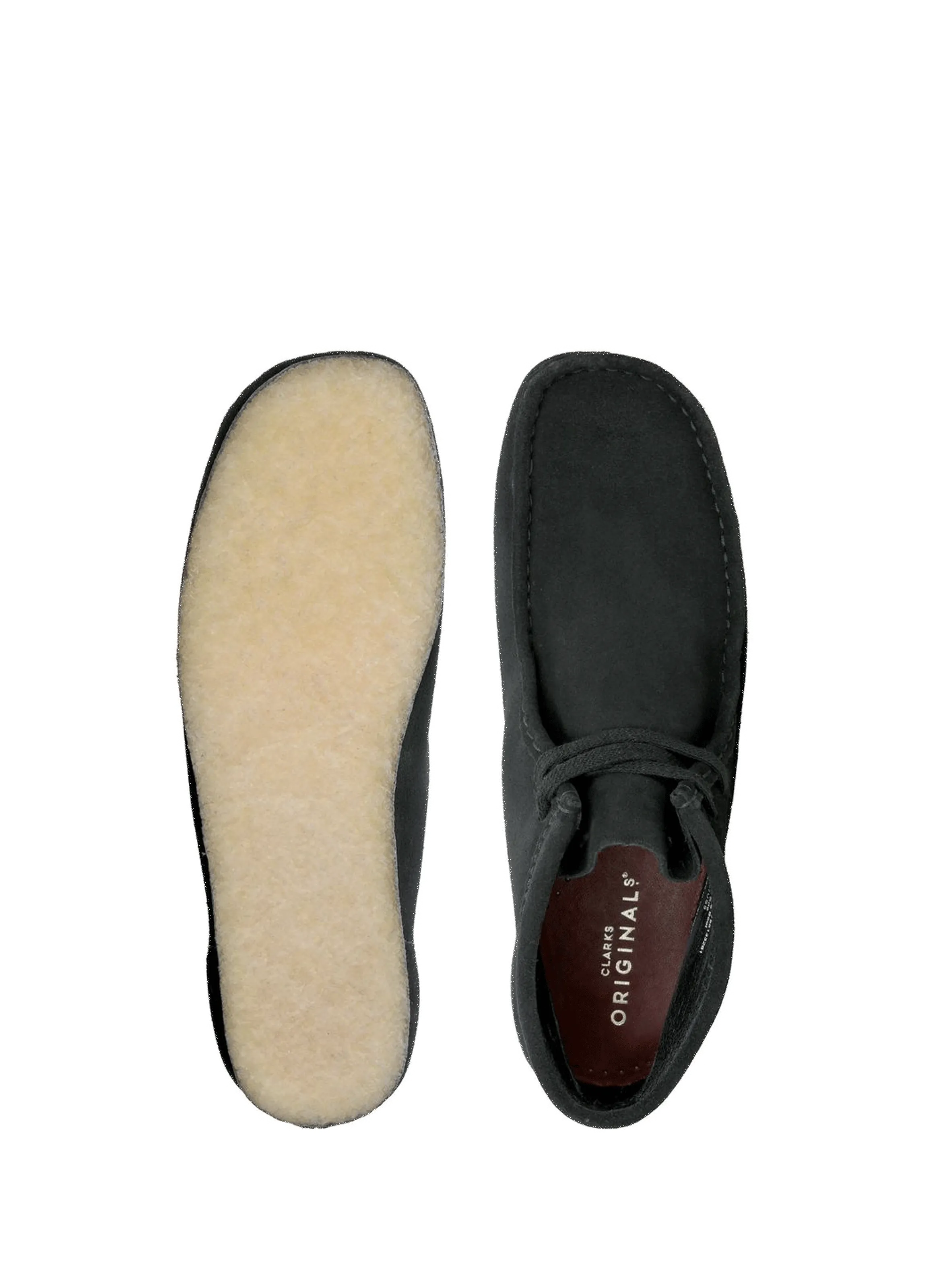 CLARKS  Chaussures Wallabee en suède - Noir