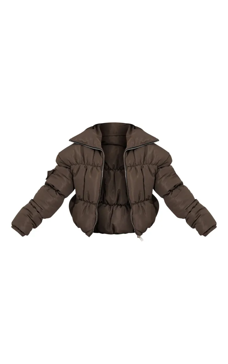 Doudoune oversize kaki style bulles