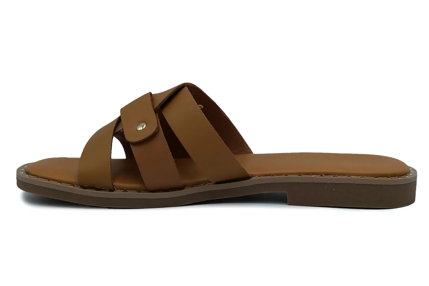 Les tropeziennes nu pieds sandale carola mule camel