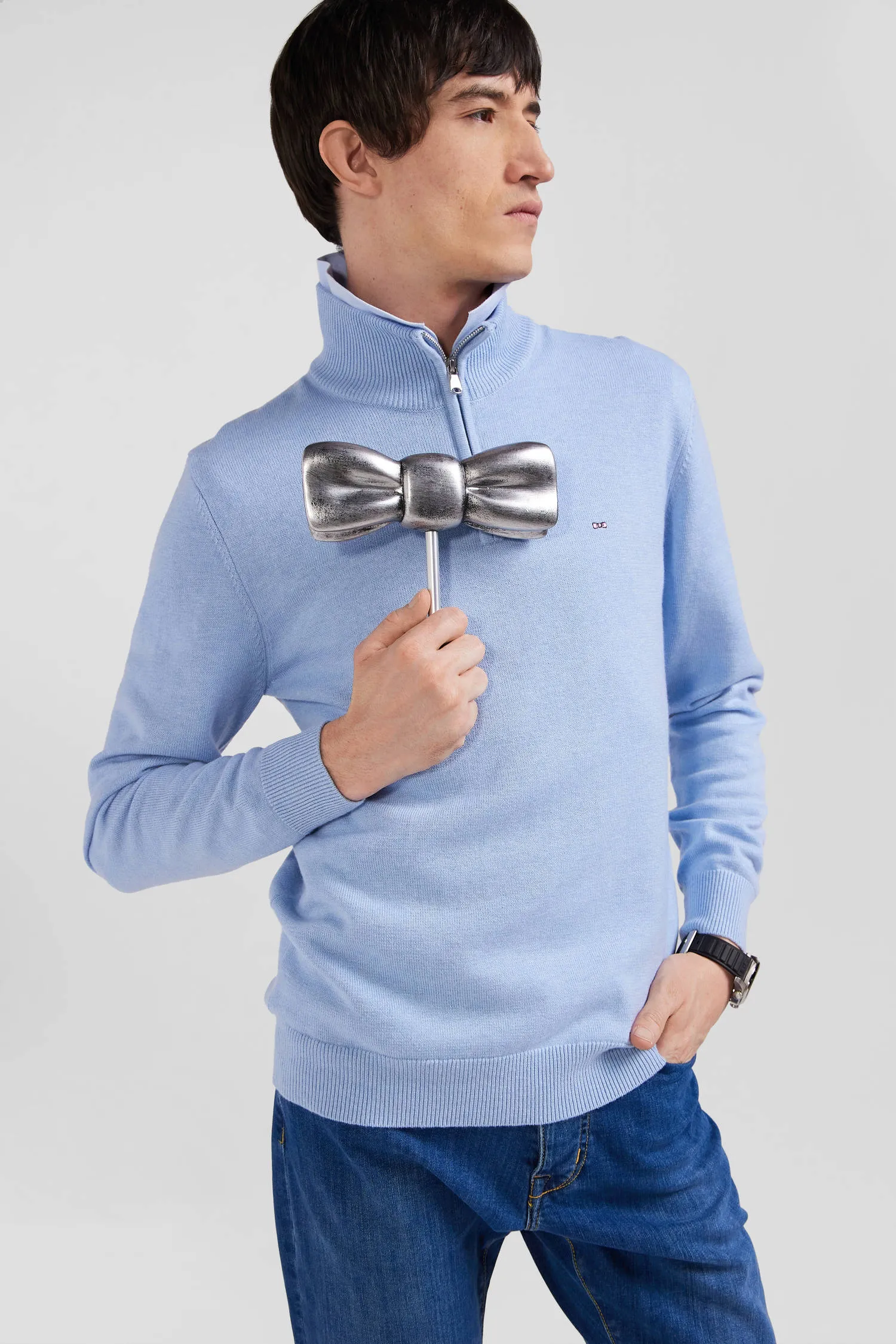 Pull camionneur Eden Park bleu
