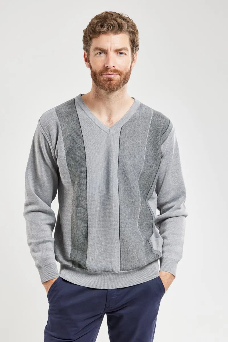 Pull maille fantaisie - laine mérinos