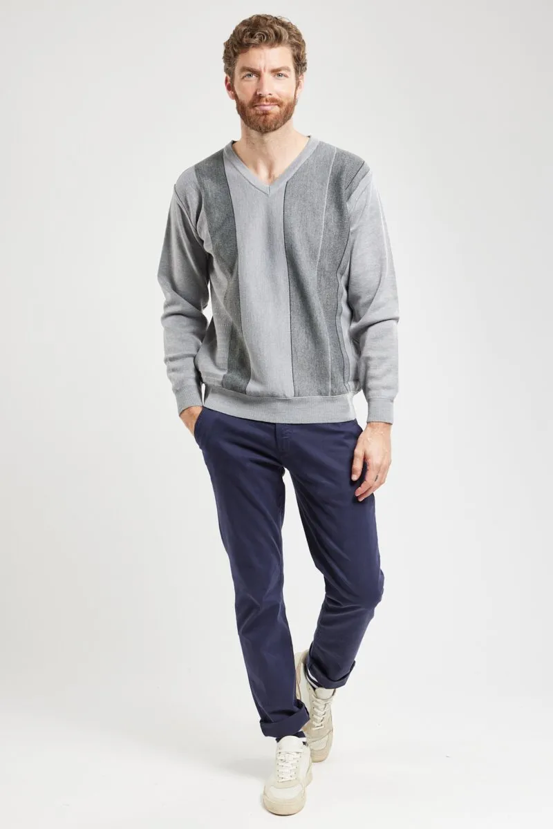 Pull maille fantaisie - laine mérinos