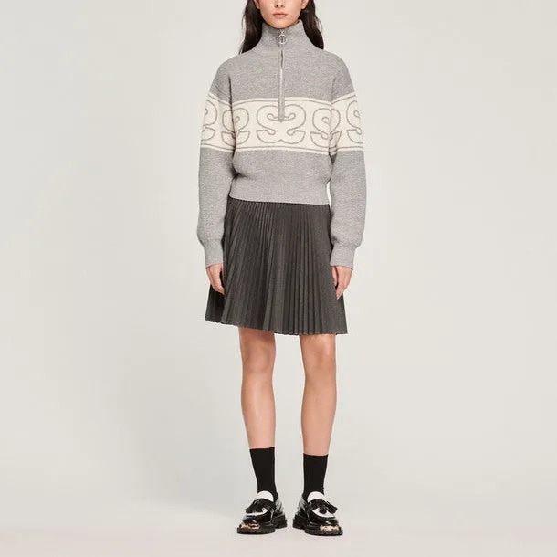 Pull à jacquard double S