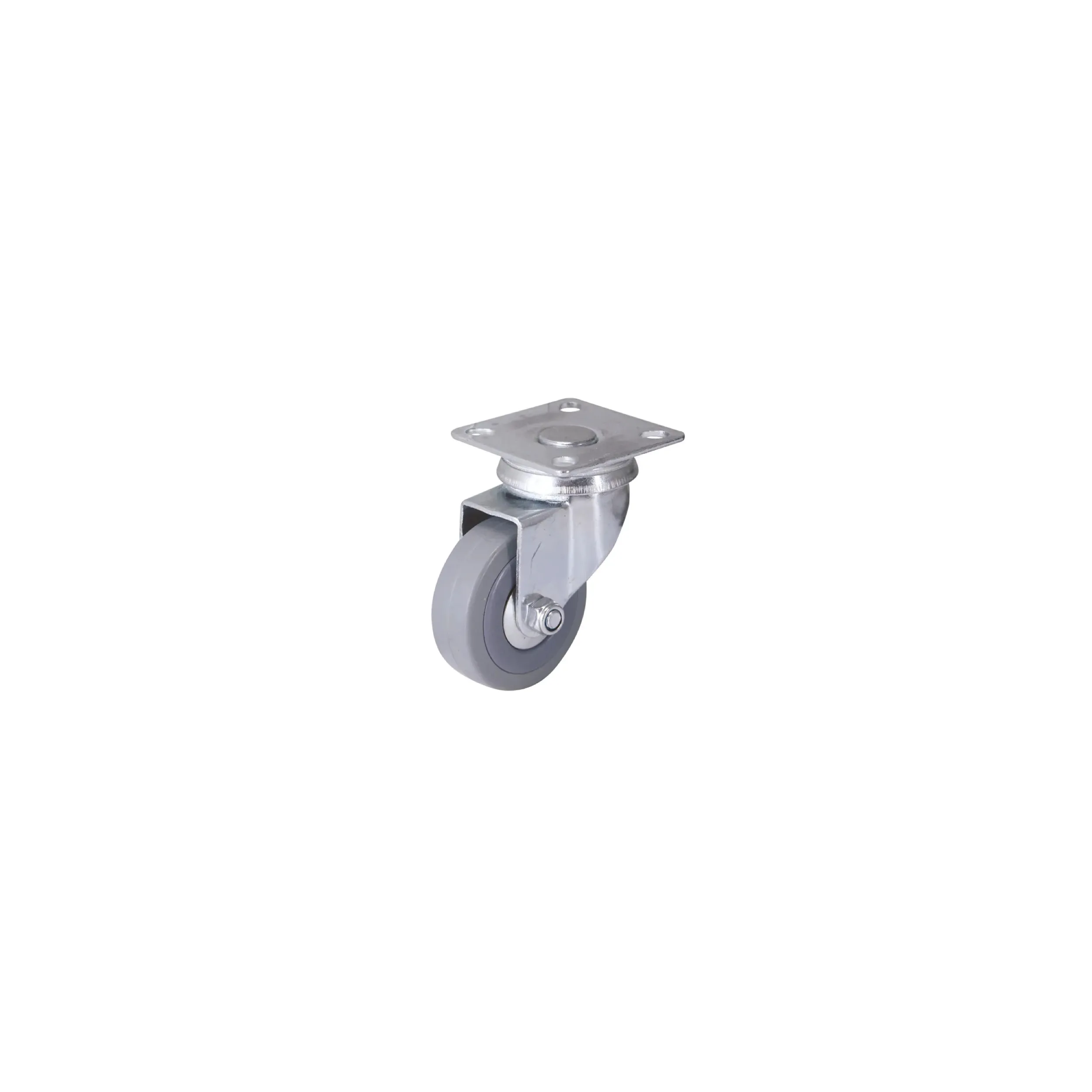 Roulette UNIROLL D.50 mm, platine pivotante 50x50 mm, hauteur 72 mm