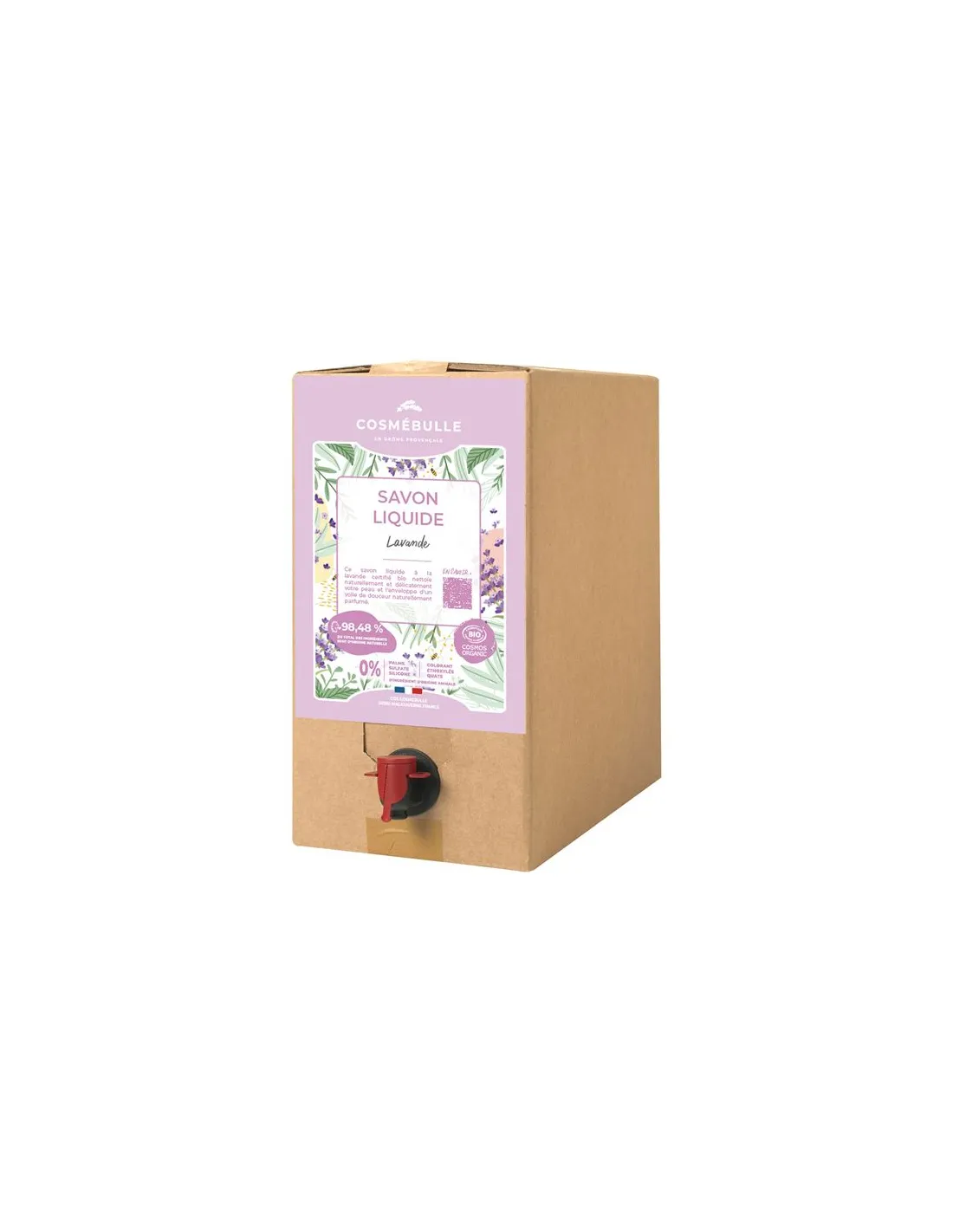 savon liquide à la lavande 10kg - cosmebulle