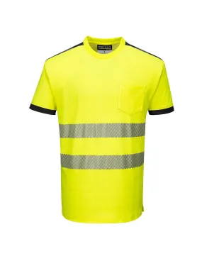 T-Shirt HV PW3 couleur : Jaune/Noir taille XS - PORTWEST - - T181YBRXSPORTWEST
