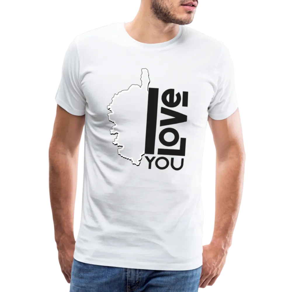 T-shirt Premium Homme I Love You